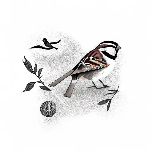 sparrows tattoo design idea