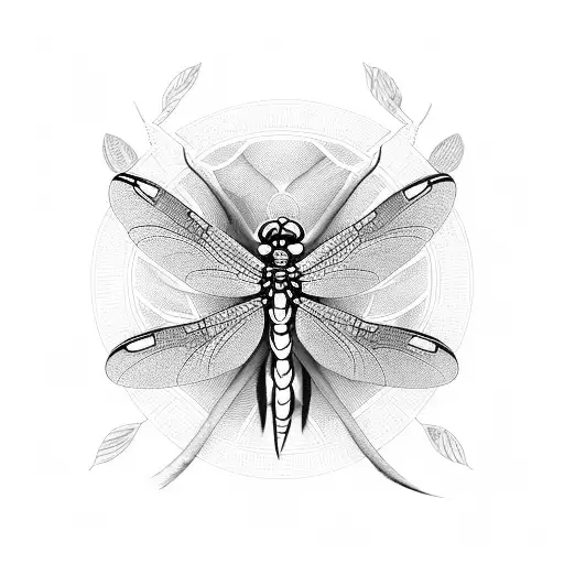 Dragonfly tattoo design idea