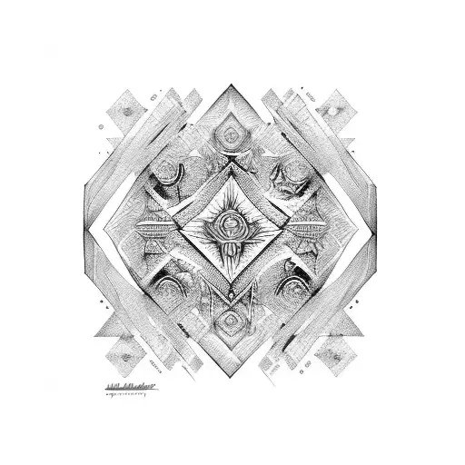 Abstract design incorporating XXII-XXIII-XXIV tattoo design idea