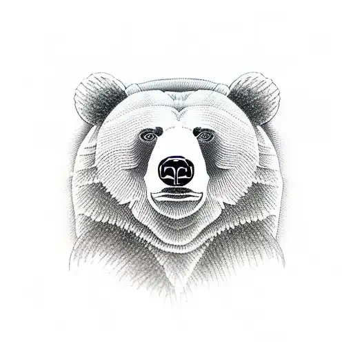 bear  tattoo design idea