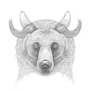 bear with design  tattoo design idea