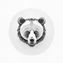 bear with design  tattoo design idea