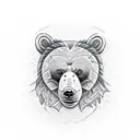 bear with design  tattoo design idea
