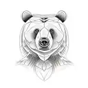 bear with design  tattoo design idea