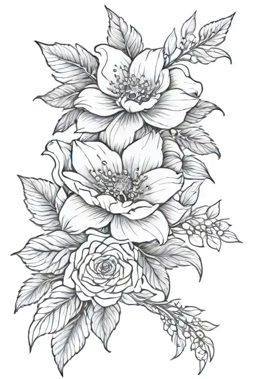 grow flowers in the darkest parts of you tattoo design idea