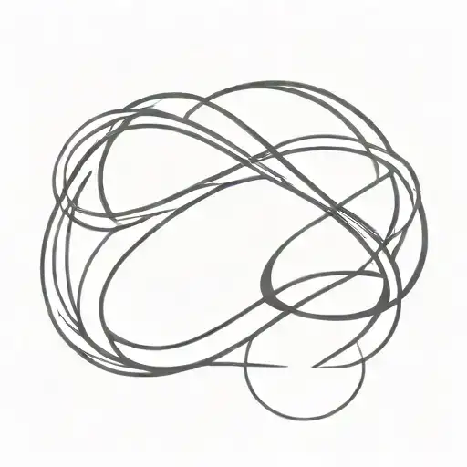 Infinity symbol intertwined with flowing water elements tattoo design idea