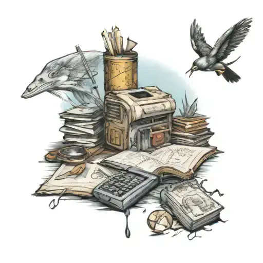 Accounting tattoo design idea