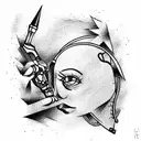 UZI tattoo design idea