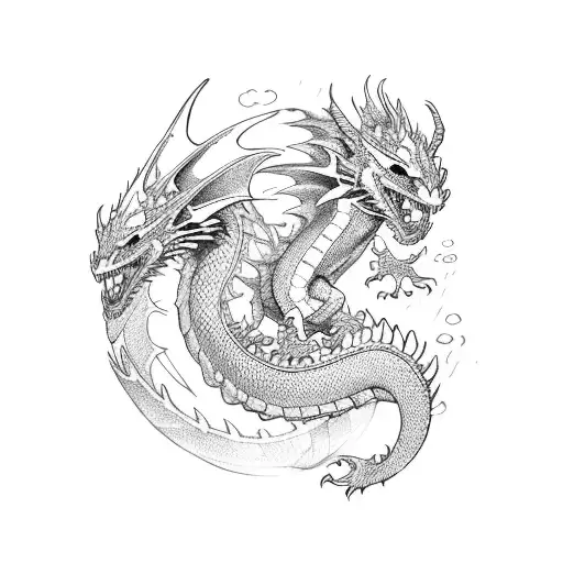 Dragon Knight tattoo design idea