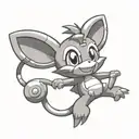 Pokemon aipom  tattoo design idea