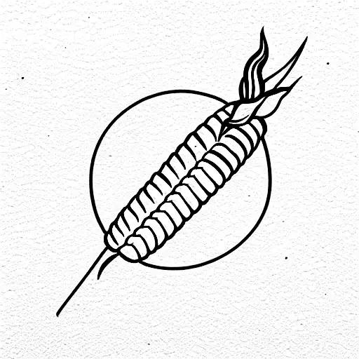 Corn maya tattoo design idea