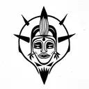 Corn mayan magic tattoo design idea