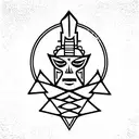 Corn mayan magic tattoo design idea