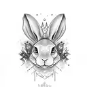 rabbit dark skull watership down tattoo design idea