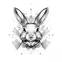 rabbit dark skull watership down tattoo design idea