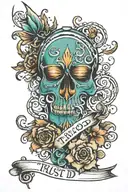 trust God hold steady tattoo design idea