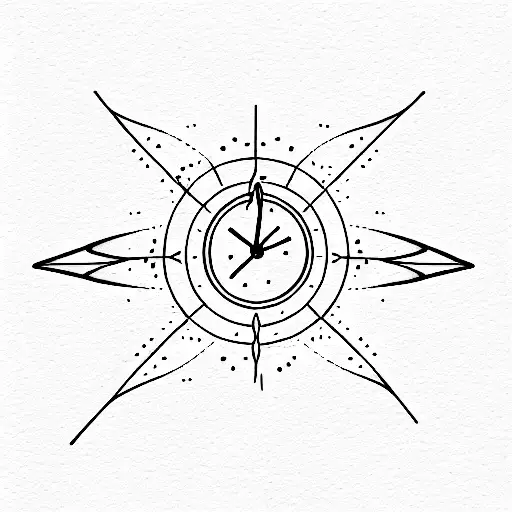 star, candle, time, flow, mind, consciousness tattoo design idea