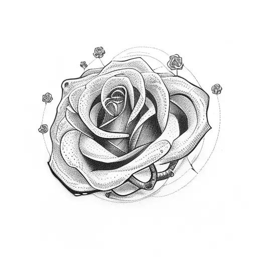 Yorkshire rose Arctic monkeys tattoo design idea