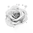 Yorkshire rose tattoo design idea