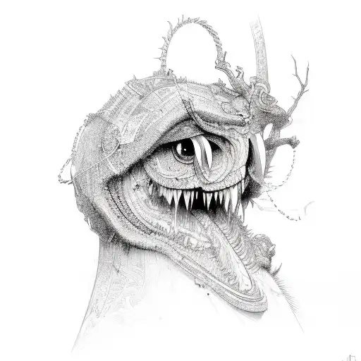 broken chains tattoo design idea