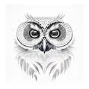 predator owl tattoo design idea