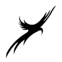 phoenix with semicolon tattoo design idea