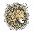 Aslan tattoo design idea