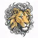 Aslan tattoo design idea