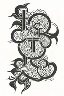 korean name written tattoo design idea