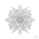 Butterfly with snowflake tattoo design idea