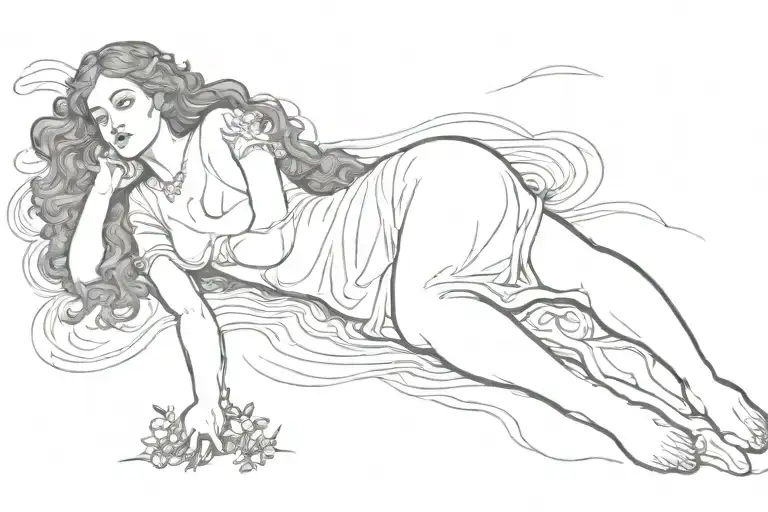ophelia drowning john everett millais tattoo design idea