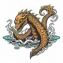 loch ness monster tattoo design idea