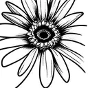 Gerbera with a bee tattoo design idea
