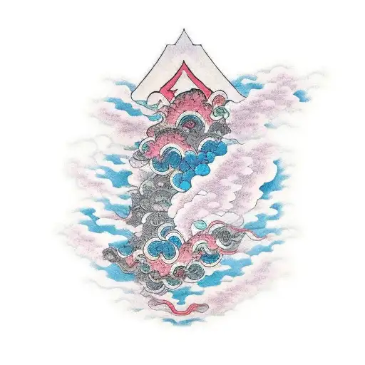 akatsuki cloud tattoo design idea