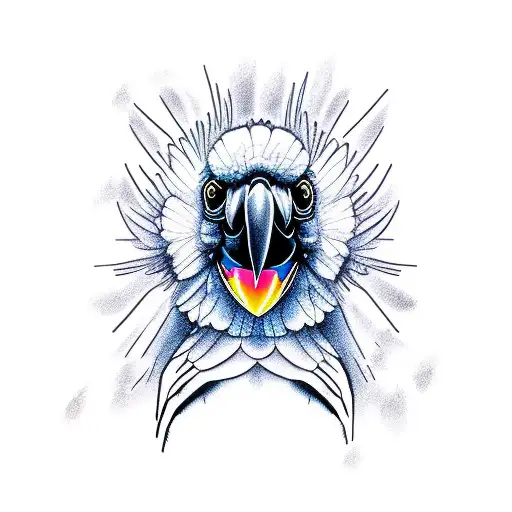 black cockatoo tattoo design idea