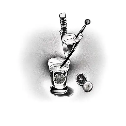 bartender  tattoo design idea