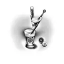 bartender  tattoo design idea