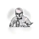 bartender  tattoo design idea