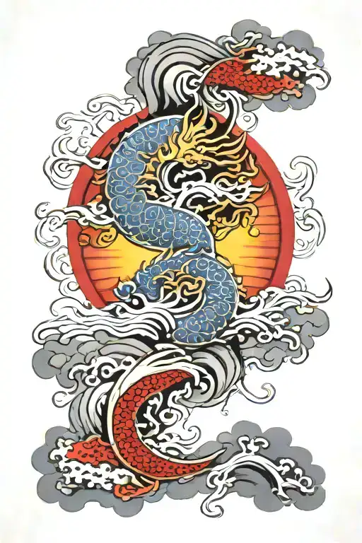 sunrise tattoo design idea