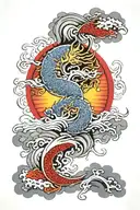 sunrise tattoo design idea