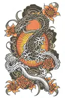 sunrise tattoo design idea