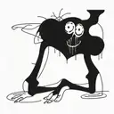 Collarbone goth emo tattoo design idea