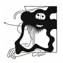 Collarbone goth emo tattoo design idea