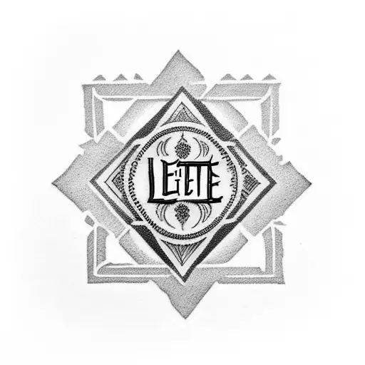  2x2 inch tattoo with the words "Let there be ROCK"  tattoo design idea