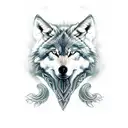 fenhir, Wolf , Viking  tattoo design idea