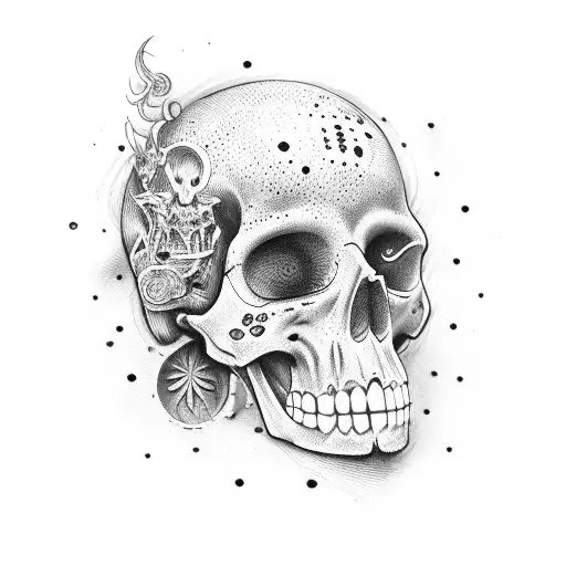 memento mori memento vivere tattoo design idea
