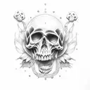 memento mori memento vivere tattoo design idea