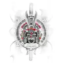 aztec warrior mythology tattoo design idea