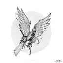 eminem mockingbird tattoo design idea