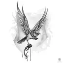 eminem mockingbird tattoo design idea